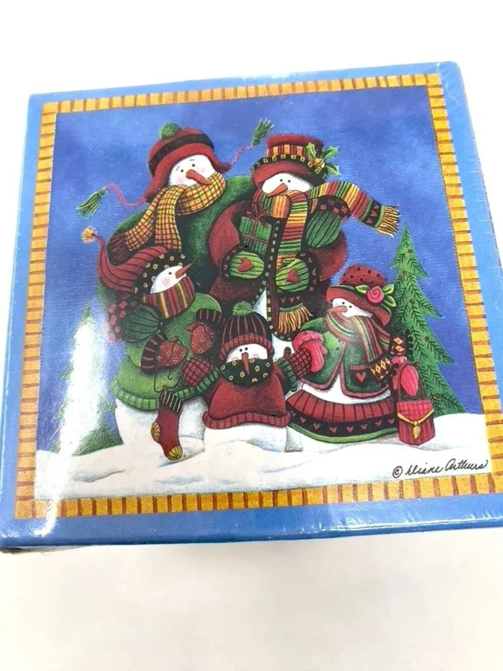 LPG Greeting 600 Coordinating Loose-Leaf Note Sheets Snow Family Gathering